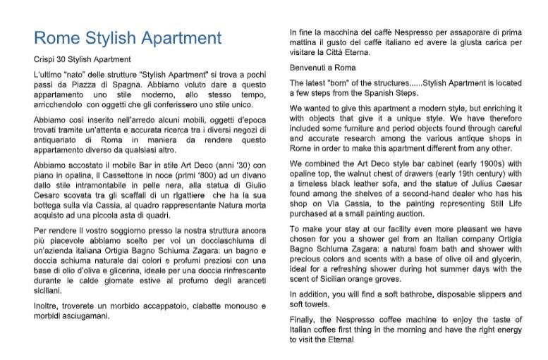 Crispi 30 Stylish Apartment Рим Екстер'єр фото